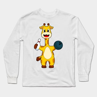 Giraffe Bowling Bowling ball Long Sleeve T-Shirt